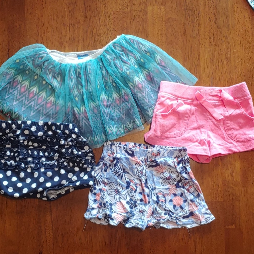 Girls 3t shorts and skirt bundle